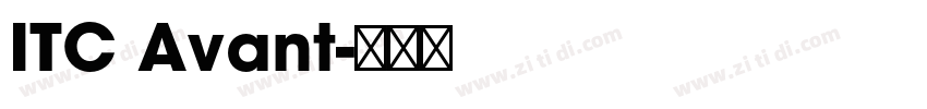 ITC Avant字体转换